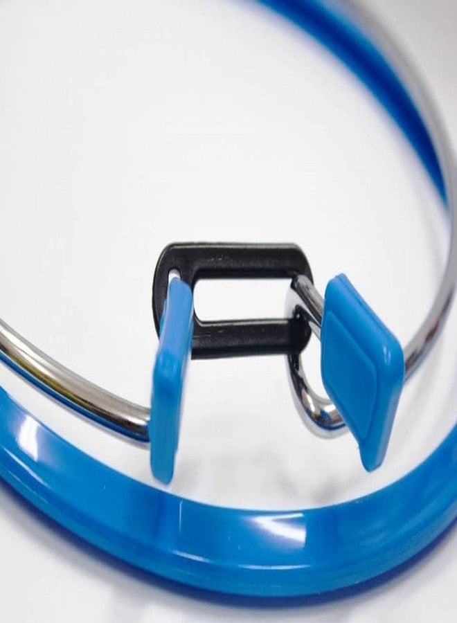 Nurge Premium Quality, Metal Spring Tension Embroidery Hoops, Cross Stich Hoop, Darning Hoops, Embroidery Tension Shed (Blue, Siz Mix) - Image 2