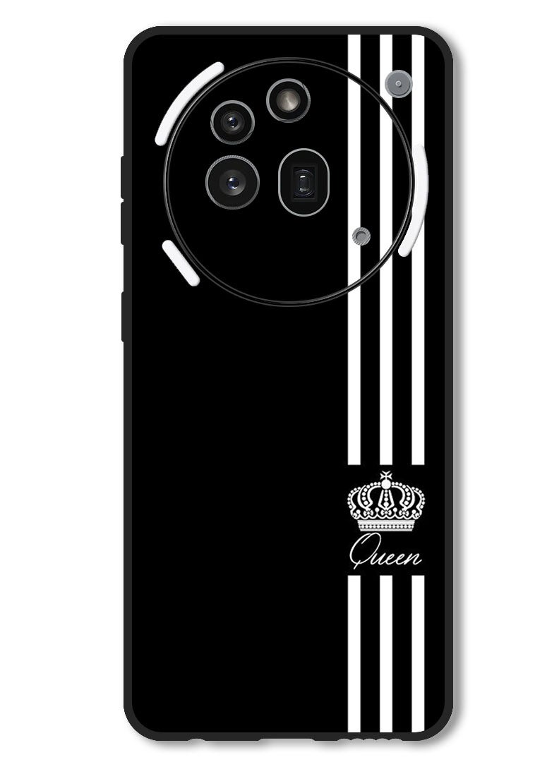 Theodor Case Compatible with Nothing Phone 3a Pro Protection Shockproof Bumper Cover Queen Crown - Image 1