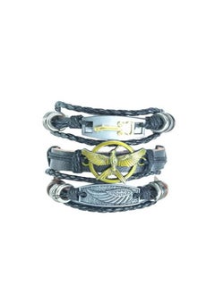 Pack Of 3 Leather Bracelet