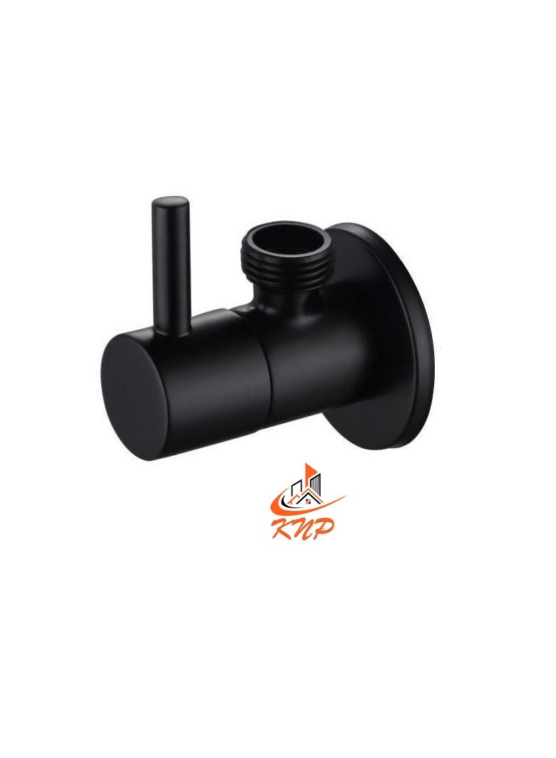 KNP Angle Valve Matt Black  - Image 1
