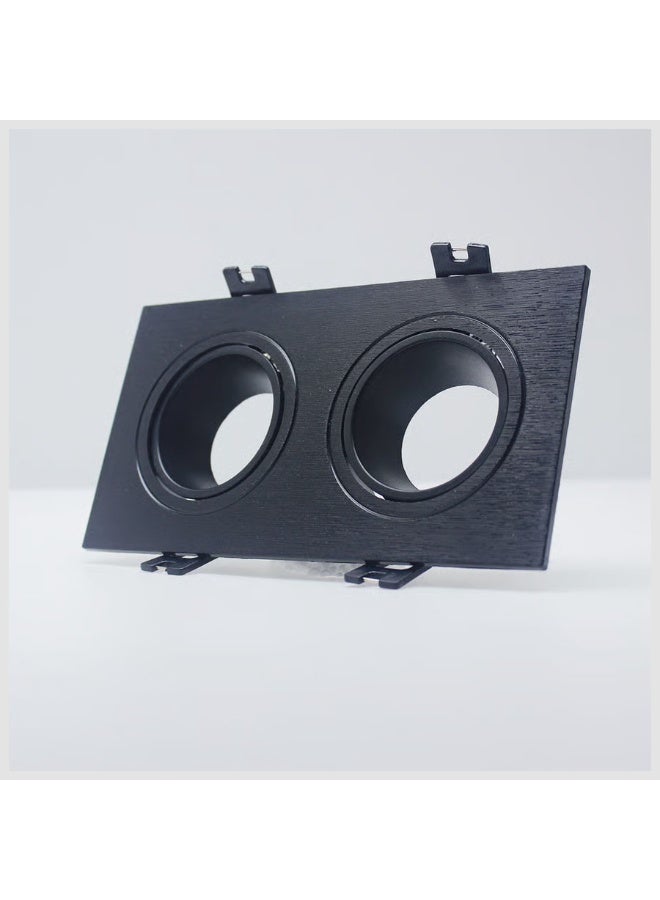 تي ام اطار ثنائي  دفن  ضد التوهج اسود بمقاس 18cmX9cm يعطي منظر لافت ويمنع تشتت الاضاءة - Image 1