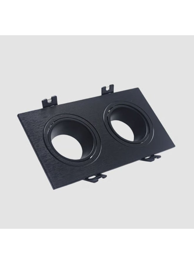 تي ام اطار ثنائي  دفن  ضد التوهج اسود بمقاس 18cmX9cm يعطي منظر لافت ويمنع تشتت الاضاءة - Image 2