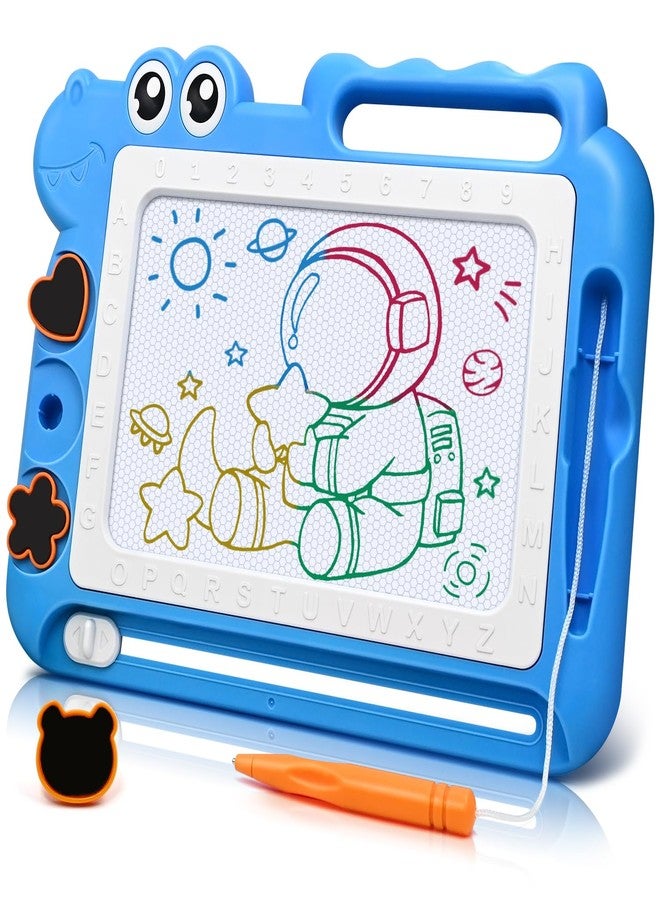 AiTuiTui Magnetic Drawing Board Toddler Toys Gift for 2 3 Year Old Girls Boys, Sketch Writing Doodle Pad Age 2-4 Travel Games, Educational Learning Kids Toys for Toddlers Birthday (Blue) - Image 1