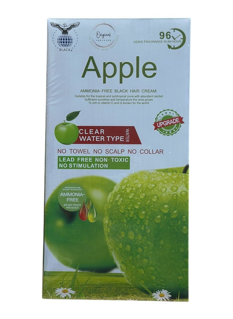 Apple  Ammonia Free Black Hair Color  500mlx2