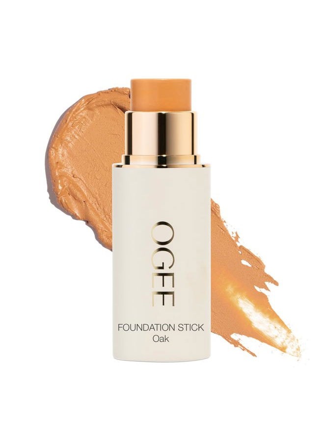 OGEE Sculpted Complexion Foundation Stick (Oak 5.5N - Medium Beige, Golden Undertones) Full Coverage Foundation Makeup - Instantly Balance & Even Complexion - 70% Organic Ingredients  - Image 1