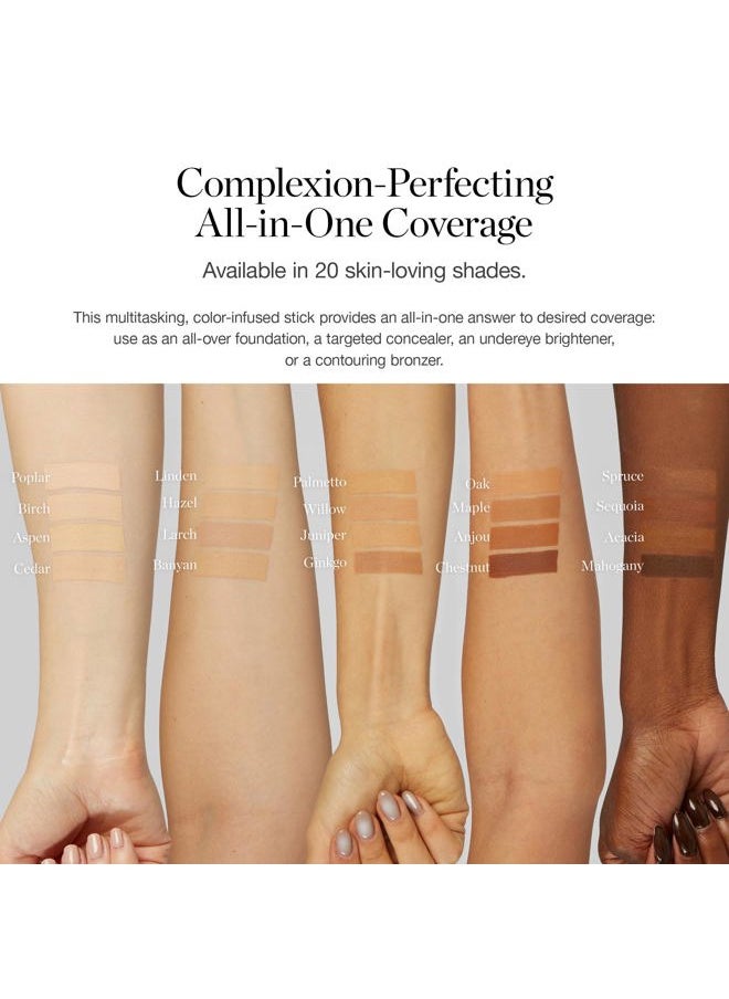 OGEE Sculpted Complexion Foundation Stick (Oak 5.5N - Medium Beige, Golden Undertones) Full Coverage Foundation Makeup - Instantly Balance & Even Complexion - 70% Organic Ingredients  - Image 4