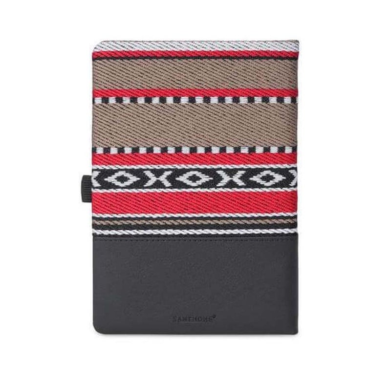 Santhome A5 Sadu Hardcover Notebook with Traditional Fabric Cover – 192 Smooth Lined Pages, Pen Loop, Elastic Closure & Ribbon Marker for Writing, Journaling, Office Notes, Study, Travel & Gifting - Image 5