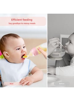 Termichy Baby Food Dispensing Spoon Squeeze Feeder Dispenser For Baby Self Feeding Bottle Spoon  - Image 3