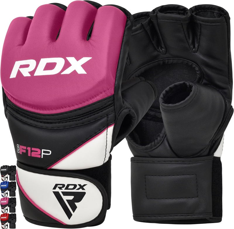 Rdx Women's MMA Gloves Grappling Martial Arts Sparring Punching Bag Cage Fighting Maya Hide Leather Mitts Combat Training - Image 1