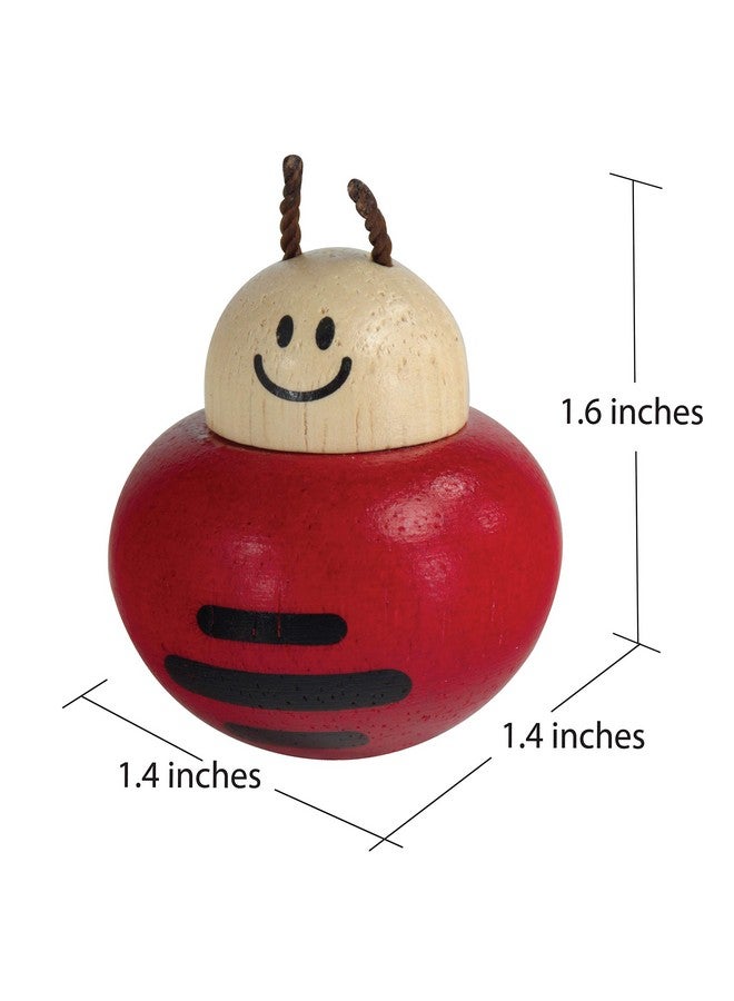 I'm Wooden Music Box Mechanism - Rock n Roll Dancing Bug on Flower Playing Minuet No.3 for Kids (Ladybug) - Image 4