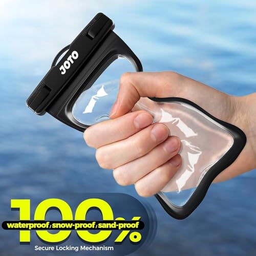 JOTO 2 Pack Waterproof Phone Pouch Case Up to 7", IPX8 Underwater Phone Case Cellphone Dry Bag for iPhone 17/Air 16 15 14 13 12 Pro Max Xs Max XR X 8 7 6S Plus SE/Galaxy S24 S23 S22 -Black - Image 5