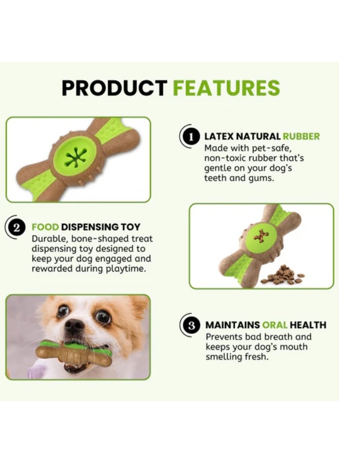 Pado Bow Tie Nylon and Wood TPR Dog Treat Toy 14x6x3.5 cm - Image 3