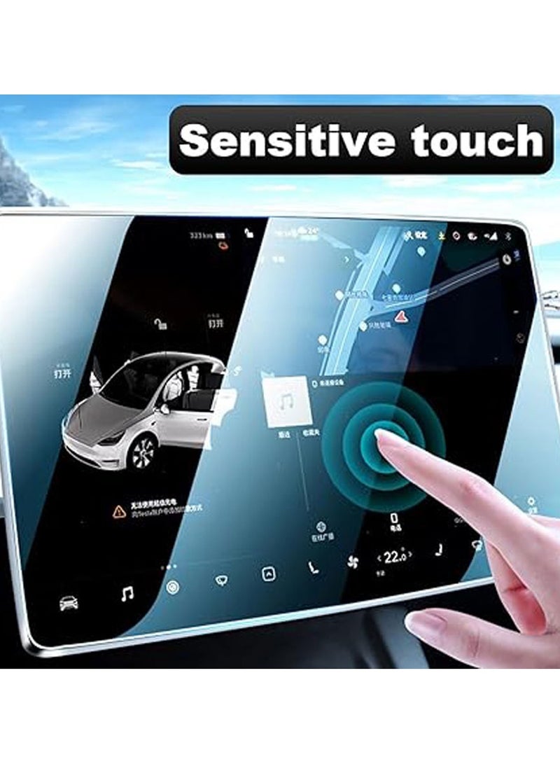 Screen Protector Compatible with Tesla Model 3 2024 2025 Film Tempered Glass 15.4 Touch Screen + 8 Rear Touch Screen, Installation Kit Included, 9H Hardness HD Anti-Scratch - Image 5