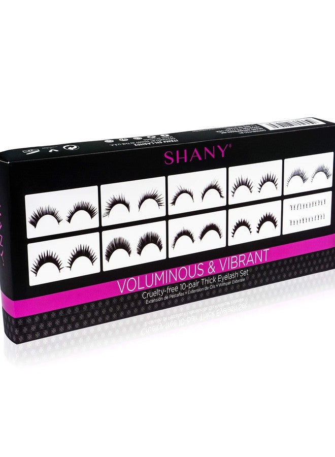 SHANY Eyelash extend - set of 10 assorted reusable eyelashes - Thick and Dramatic - Image 5