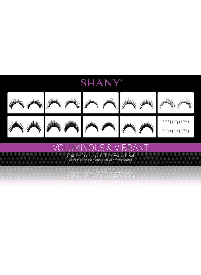 SHANY Eyelash extend - set of 10 assorted reusable eyelashes - Thick and Dramatic - Image 3