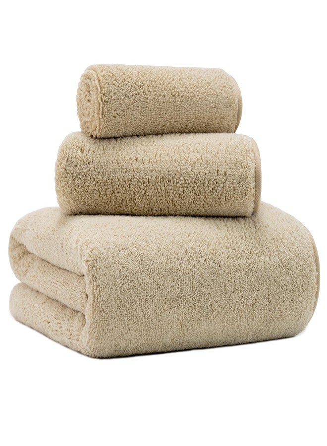 MICROFI New Microfiber Bath Towel Set, 3 Piece, Oversize, Quick Dry, Lint Free, Includes Body, Hand and Face Towels - Image 1