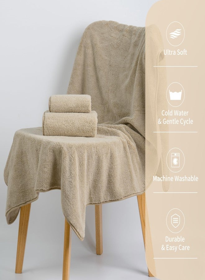 MICROFI New Microfiber Bath Towel Set, 3 Piece, Oversize, Quick Dry, Lint Free, Includes Body, Hand and Face Towels - Image 5