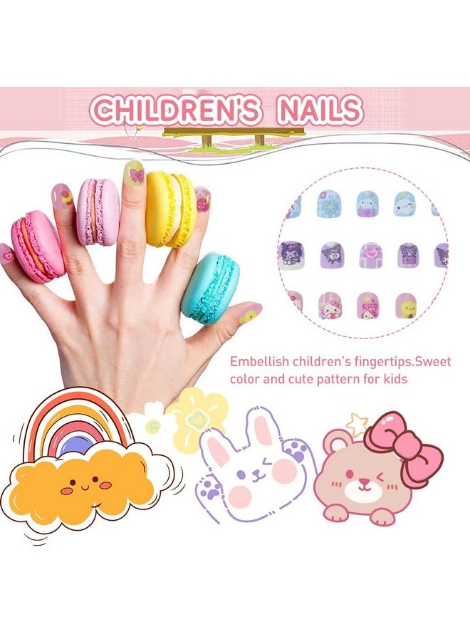 ماي كرييت مجموعة أظافر كاواي للبنات من MAYCREATE® مكونة من 36 قطعة، أظافر كاواي للبنات من Sanrio Kuromi، أظافر كاواي للبنات من Cinnamoroll، أظافر كاواي للبنات من DIY، أظافر كاواي للبنات من Sanrio Kuromi  - Image 4