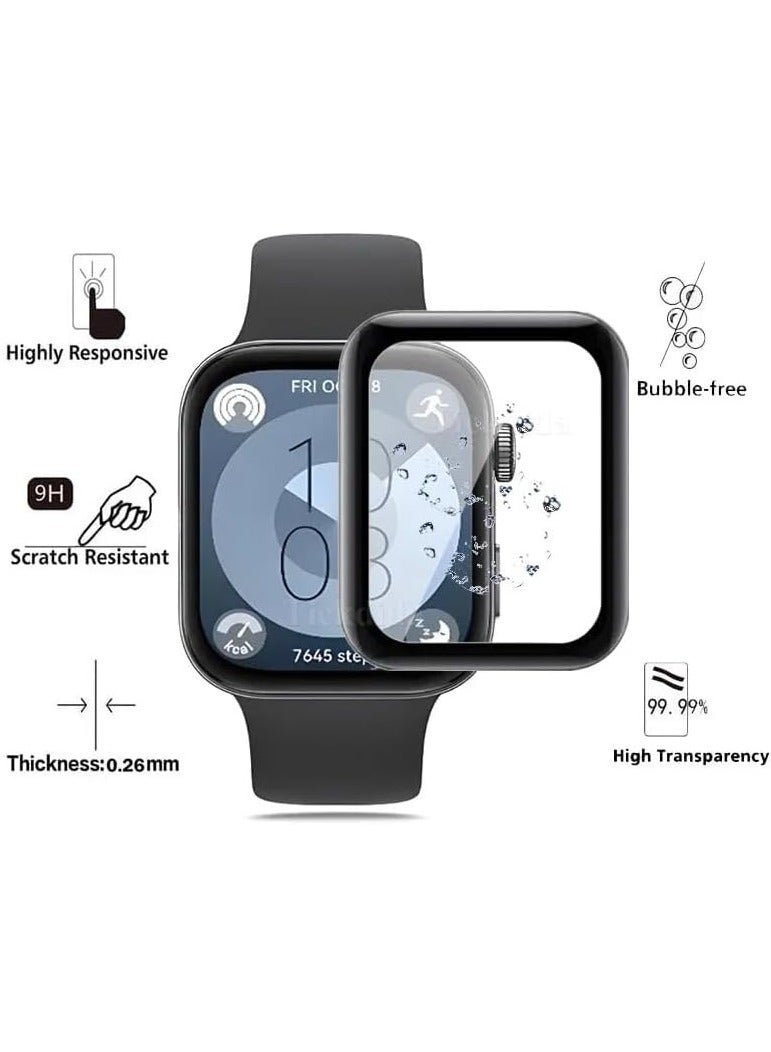 MIGOFAST 3D Screen Protector Compatible with Huawei Watch Fit 3 Anti scratch screen protector Not Glass - Image 2