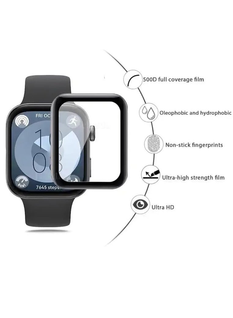 MIGOFAST 3D Screen Protector Compatible with Huawei Watch Fit 3 Anti scratch screen protector Not Glass - Image 3