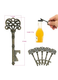 Y&D Key Bottle Openers, SYOSI 10 Set Vintage Opener With Escort Card Tag And Chains, For Party Festival Souvenir Gift  - Image 3