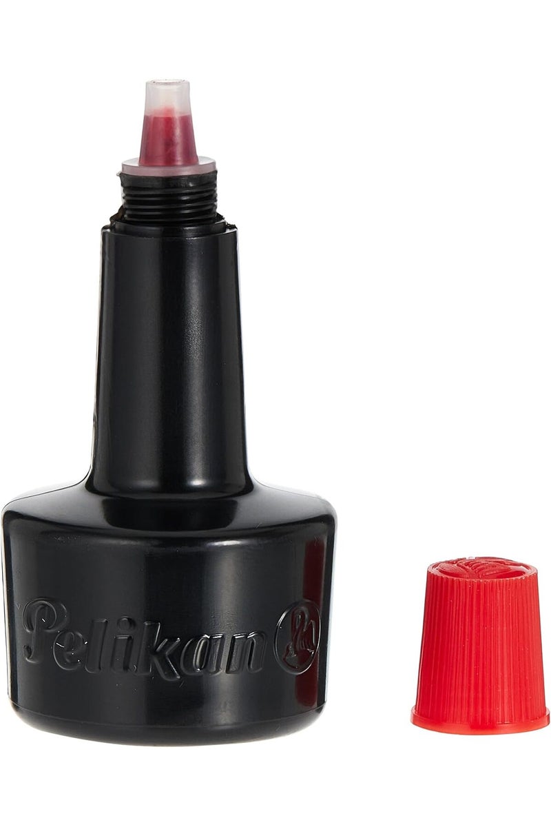 Pelikan حبر وسادة الطابع 30 مل، أحمر - Image 2