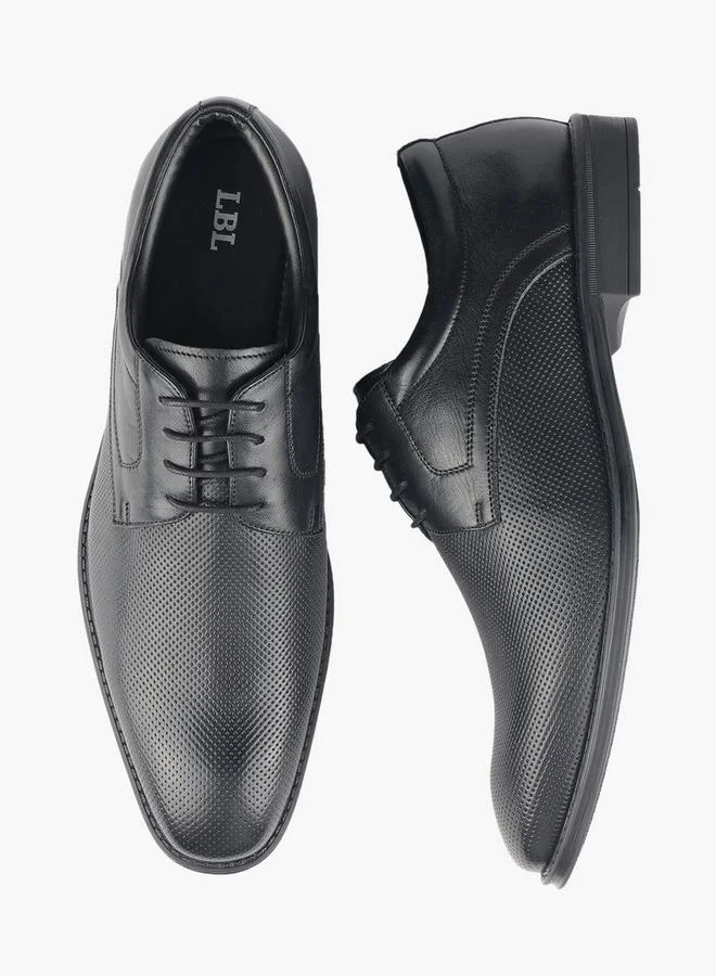 LBL By Shoexpress Men Lace-Up Leather Derby Shoes
