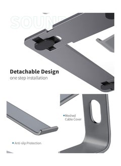 Home & More Elegant and Simple Deigned Aluminum Alloy Laptop Stand Compatible with 10 to 16 inches Laptops  - Image 5