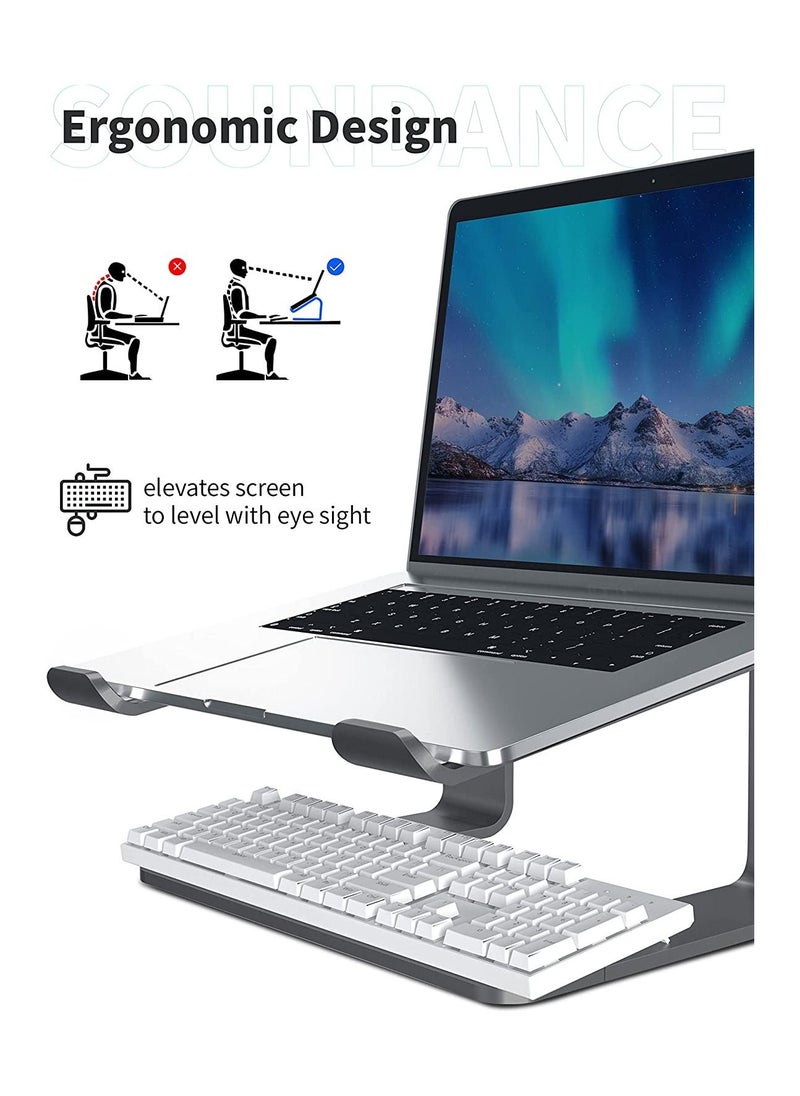 Home & More - Elegant and Simple Deigned Aluminum Alloy Laptop Stand Compatible with 10 to 16 inches Laptops - Image 1