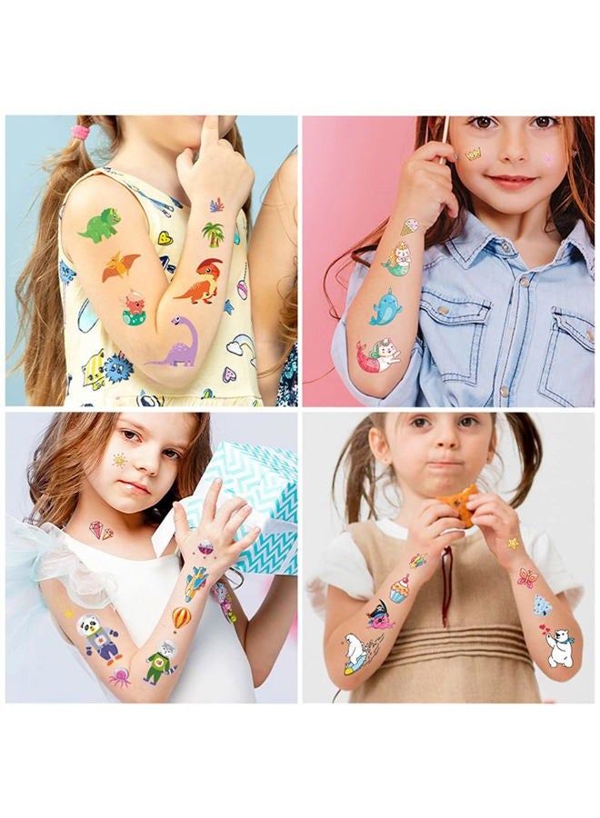 Felico Temporary Tattoo for Kids, Waterproof Body Art Stickers, 120pcs Fake Tattoos Pattern, Mixed Style Cute Cartoon Tattoo Decorations, Birthday Party Favor Supplies for Boys Girls Children Toddler Teens - Image 4