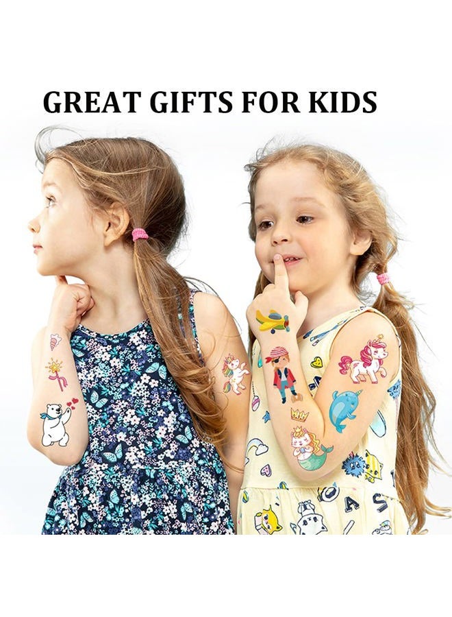 Felico Temporary Tattoo for Kids, Waterproof Body Art Stickers, 120pcs Fake Tattoos Pattern, Mixed Style Cute Cartoon Tattoo Decorations, Birthday Party Favor Supplies for Boys Girls Children Toddler Teens - Image 5