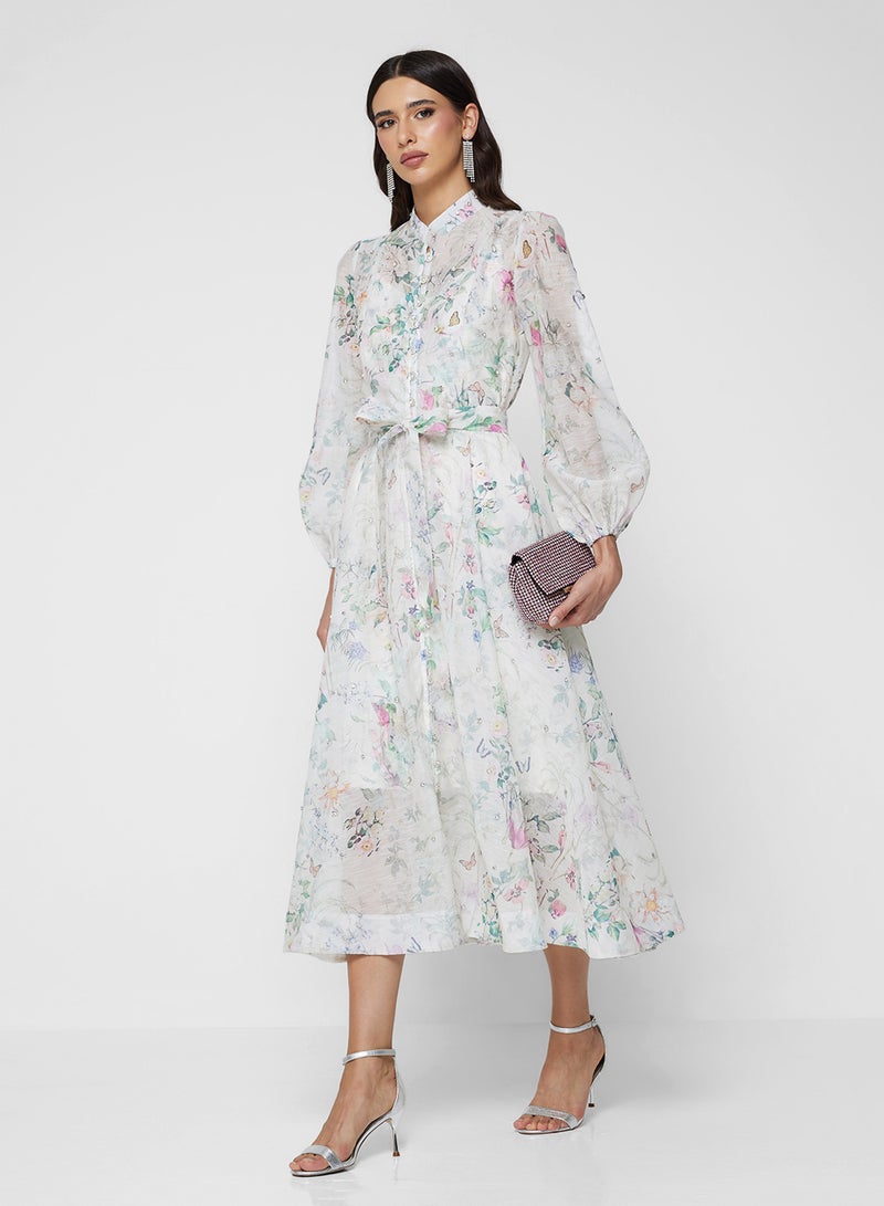 Khizana Floral Print Dress - Image 4