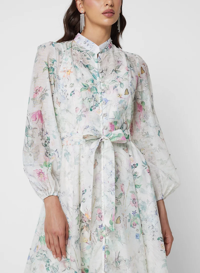 Khizana Floral Print Dress