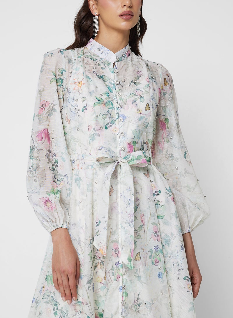Khizana Floral Print Dress - Image 3