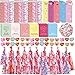 WOONOO 30 Pack Valentines Day Gifts for Kids Classroom Valentines Stationery Set Valentine Pencils Notepads Rulers Erasers Valentines Treat Bags Party Favors for Kids - Image 3