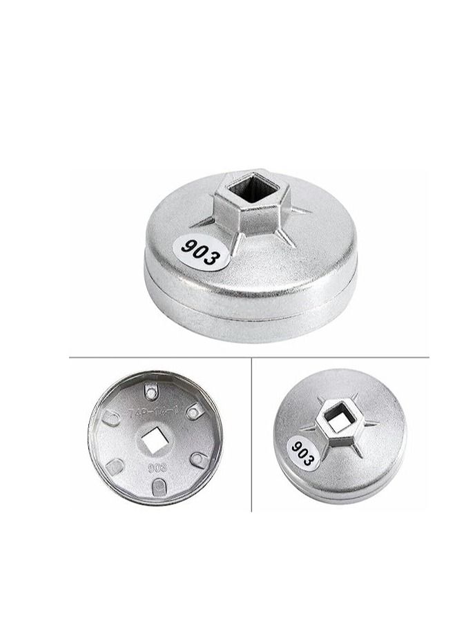 ABBASALI 74MM Cap Oil Filter Wrench Car Remover 14PT  - Image 3