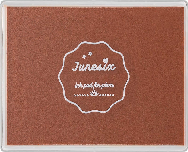 Ink Pad, 5x4'' Washable Stamp Ink Pad for Kids, Brown