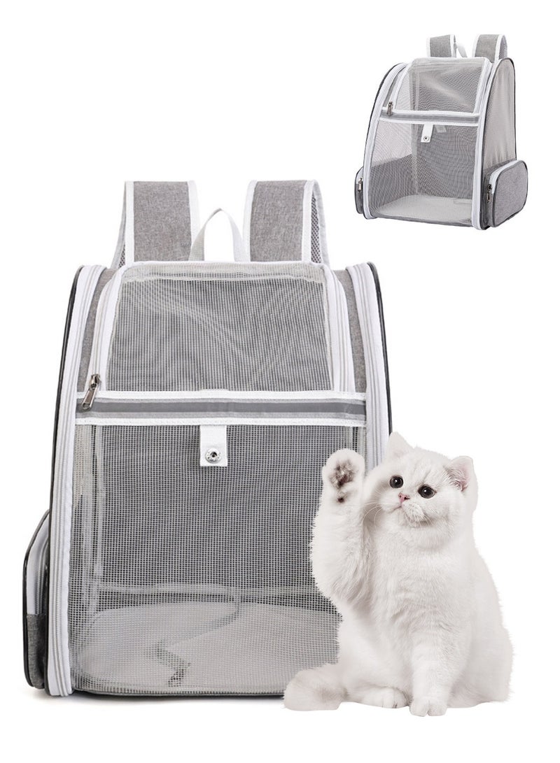 Kidle Cat Bag Pet Backpack Pet Carrier Bag Cat Backpack Expandable with Breathable Mesh for Travel Camping Outdoor  - Image 1
