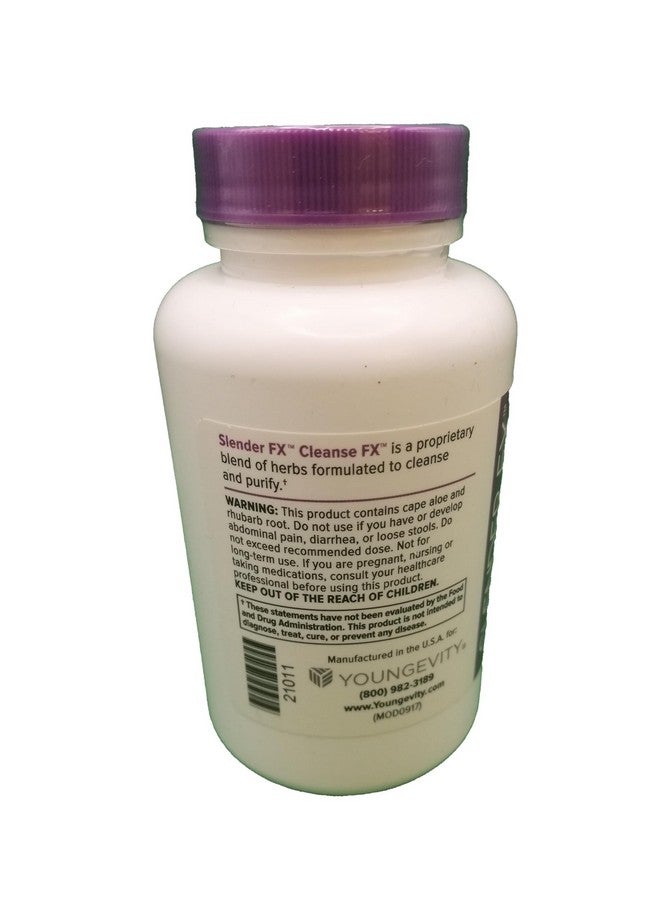 youngevity Youngevity Slender Fx™ Cleanse Fx™ - Super Colon Cleanse 15 Day - Natural Herb Blend - Flax Seed, Cape Aloe, Rhubarb Root, Triphala, Slippery Elm, Marshmallow Root - 60 Capsules - Image 3