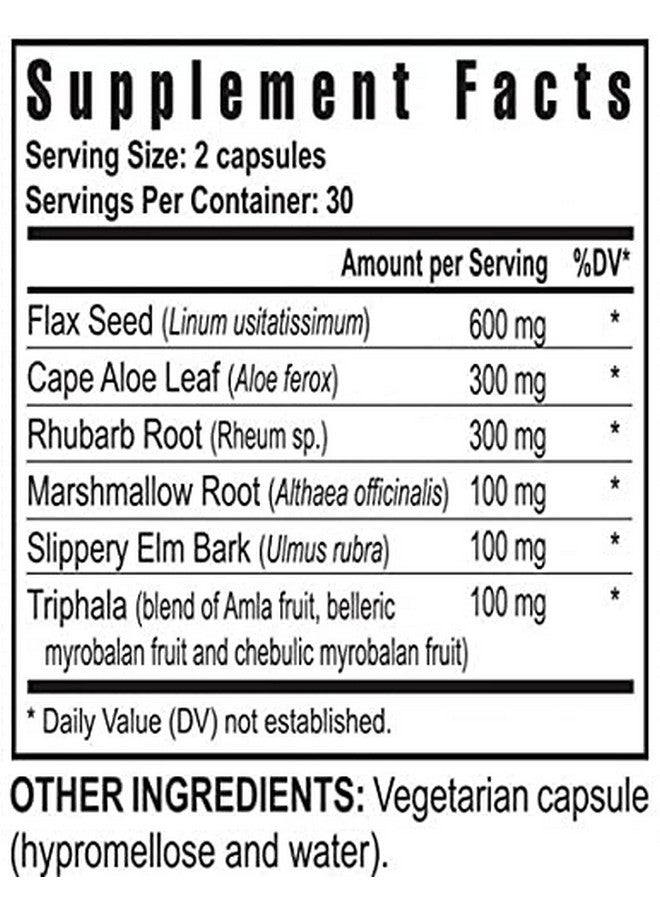 youngevity Youngevity Slender Fx™ Cleanse Fx™ - Super Colon Cleanse 15 Day - Natural Herb Blend - Flax Seed, Cape Aloe, Rhubarb Root, Triphala, Slippery Elm, Marshmallow Root - 60 Capsules - Image 4