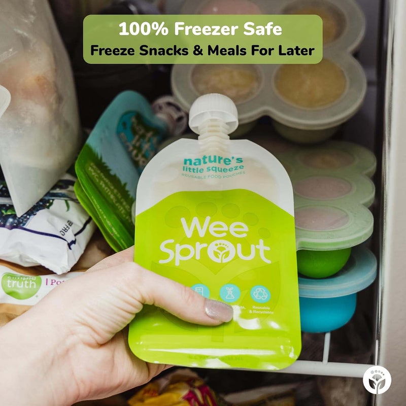 WeeSprout Reusable Food Pouches - 5 Fl Oz (Pack of 6) - Image 5