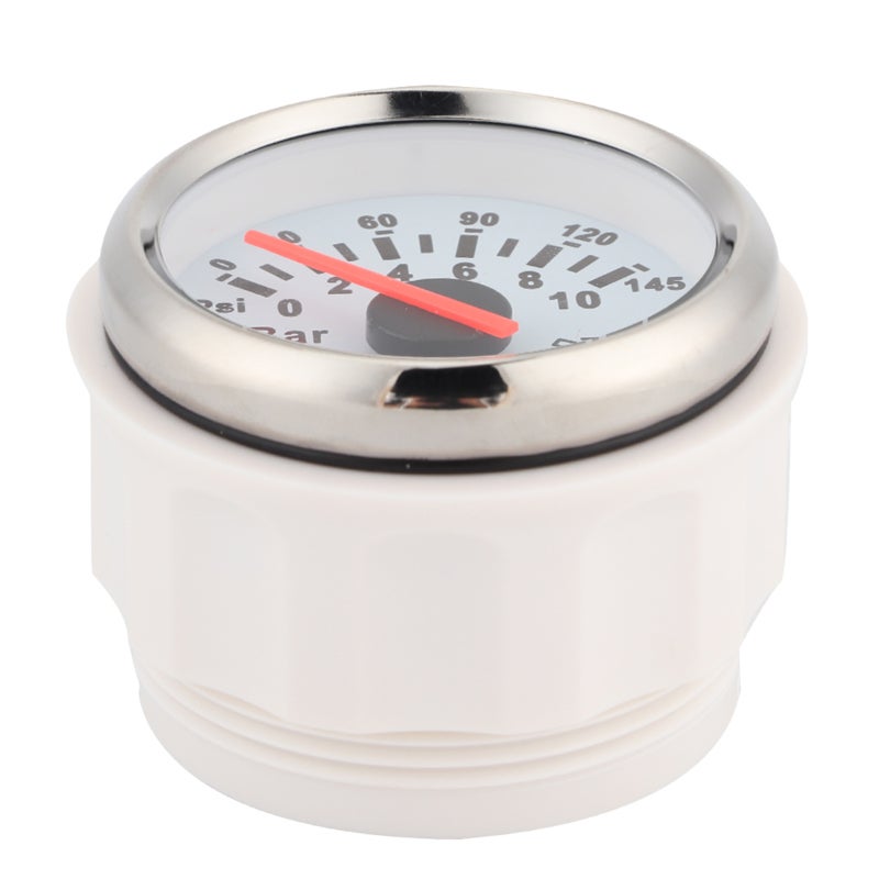 52mm Oil Pressure Gauge With Post-Programming Technology LED Oil Pressure Meter - IP67 Waterproof Stainless Steel 316L Oil Pressure Pointer for 12V 24V Vehicles - Image 3