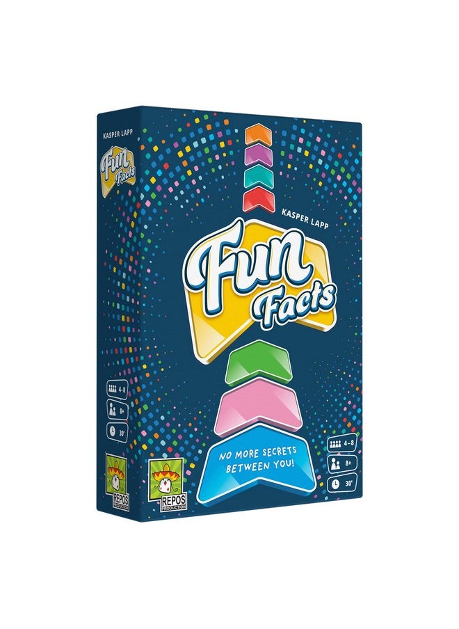 Repos Production - Fun Facts Party Game ; Cooperative Trivia / Strategy / Fun Family Game; Ages 8+ ; 48 Players ; Average Playtime 30 Minutes ; Made By Repos Production - Image 1