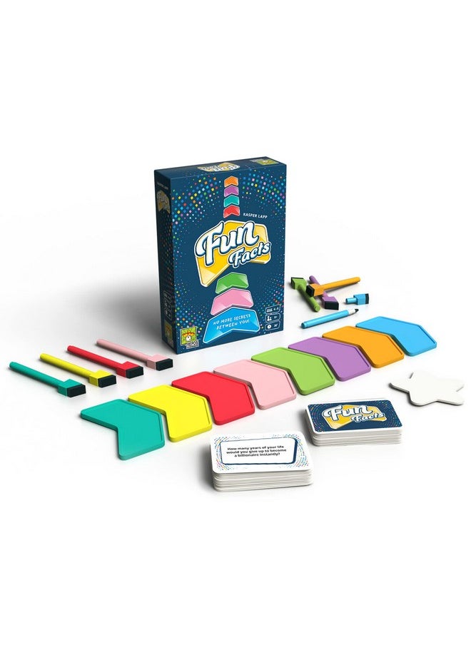 Repos Production - Fun Facts Party Game ; Cooperative Trivia / Strategy / Fun Family Game; Ages 8+ ; 48 Players ; Average Playtime 30 Minutes ; Made By Repos Production - Image 1