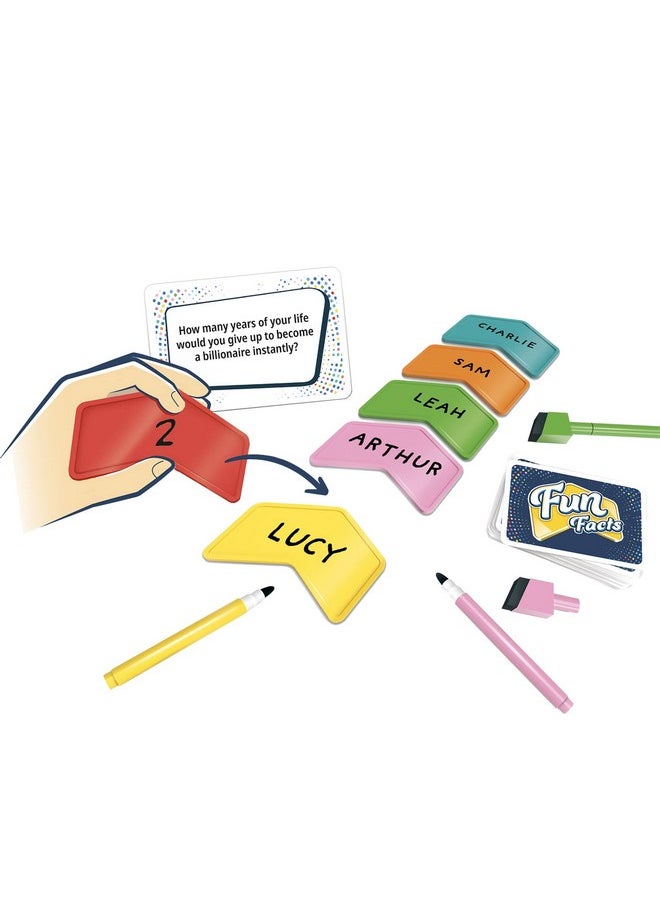 Repos Production - Fun Facts Party Game ; Cooperative Trivia / Strategy / Fun Family Game; Ages 8+ ; 48 Players ; Average Playtime 30 Minutes ; Made By Repos Production - Image 1