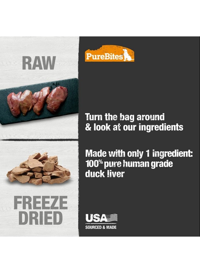 بيور بيتيس مكافآت الكلاب المجففة بالتجميد بنكهة البط من PureBites، مكون واحد، صُنع في الولايات المتحدة الأمريكية، 2.61 أونصة - Image 5