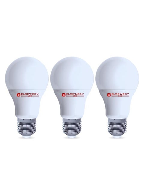 El Sewedy LED bulbs 12 watt - Warm Lighting - 3 Pieces