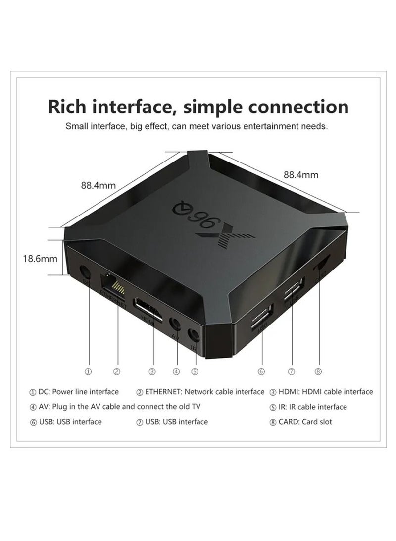 X96Q TV Box Android 10.0 Allwinner H313 Quad Core ARM Cortex A53 TV Set Top Box Support 4K 3D Media Player - Image 4