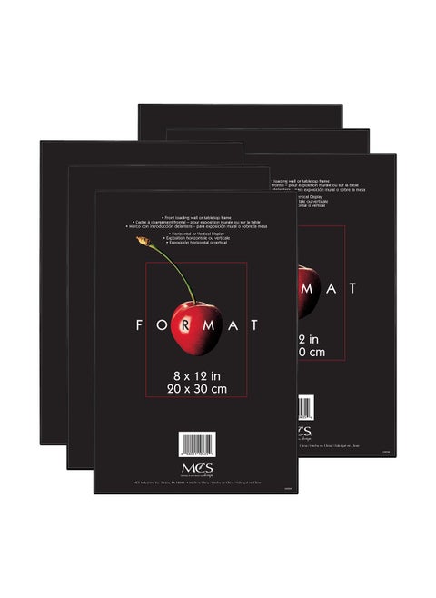 MCS Format Picture Frames Gallery Wall Frames Black 8 x 12 6Pack