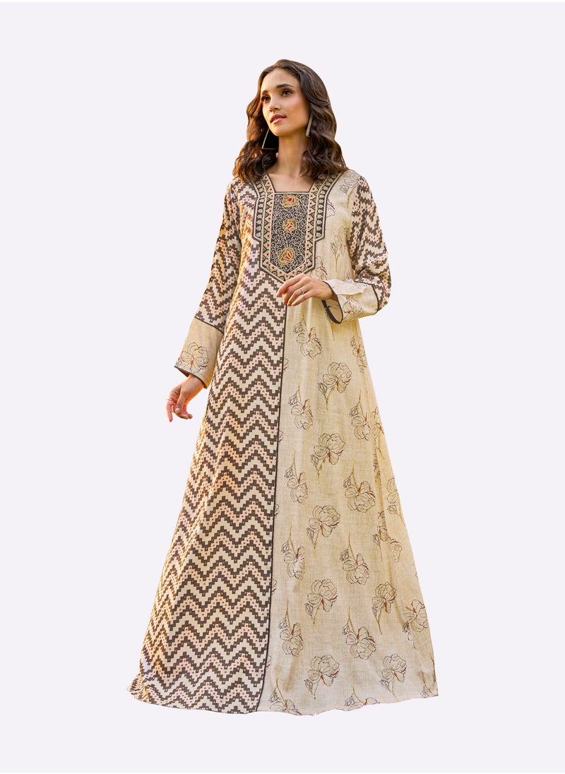 Sara Arabia Sara Arabia Dual Design Jalabiya  - Image 1